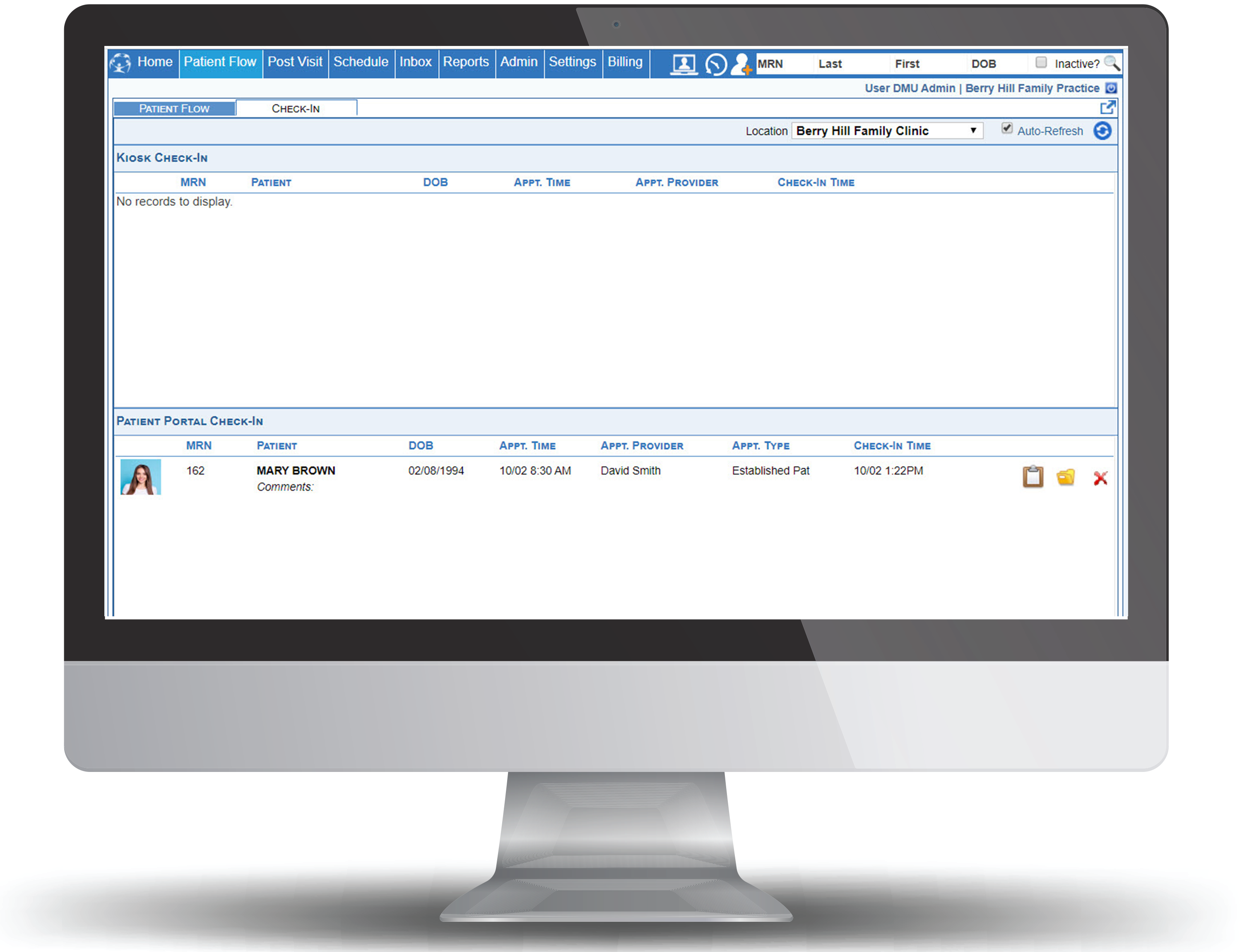 Patient Flow On Patient Portal Website